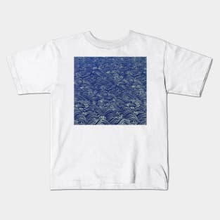 Ocean Waves - Seigaiha Wave - Eclectic Abstract Kids T-Shirt